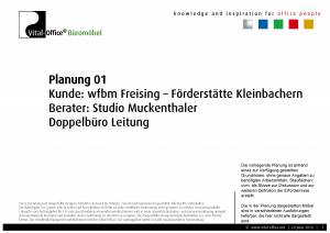 Planung für Ergonomiestudio Muckenthaler - Kunde: wfbm Freising - Förderstätte Kleinbachern