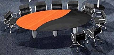 circon s-class - 3x1m - creative top segmentation for conference tables