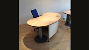 VERKAUFT - Schreibtisch Workplace Desk 8d2b45-MCP 1910x1005mm mit Protektion/Sichtblende
