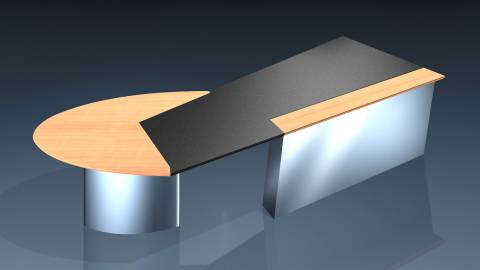 circon executive jet - executive desk - Design: Ambience chrome