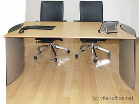 circon executive basic - Chefschreibtisch - Basistisch mit außenstehenden Formteilfüßen