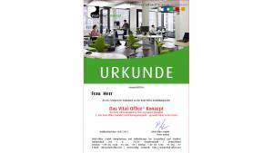 27.04.2012 - Ausbildungsreihe:  2.  "Die Vital-Office Produkte und Planungsbeispiele" .. gesunde Büros in der Praxis