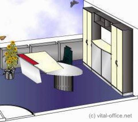 circon executive jet - executive desk - Professional space planning