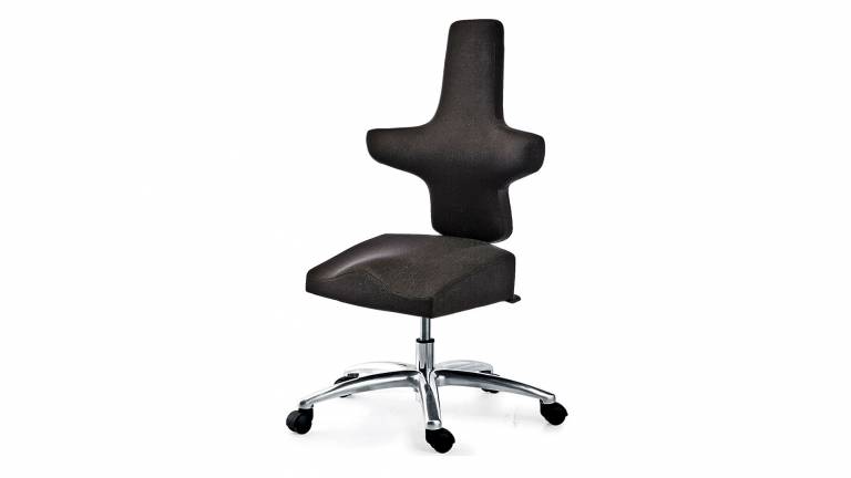WEY-chair 106 LEDER mit Sattelsitz für höhenverstellbare Tische