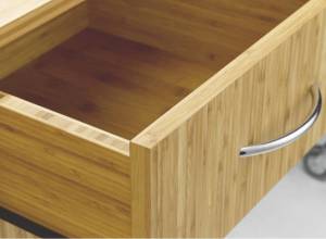 Bambus Design Sideboard mit 2 Schubladen, Aufsatzplatte uvm. (Sitwell Lagerkollektion)